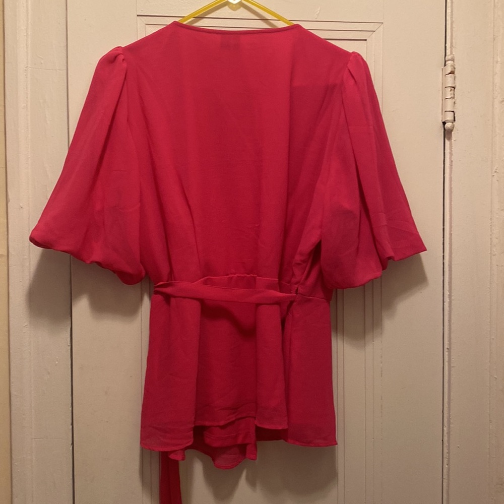 NWT Vero Moda XL Pink Wrap Shirt - Picture 5 of 5